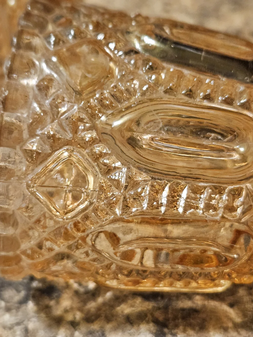Vintage Pressed Glass Votive Candle Holder
